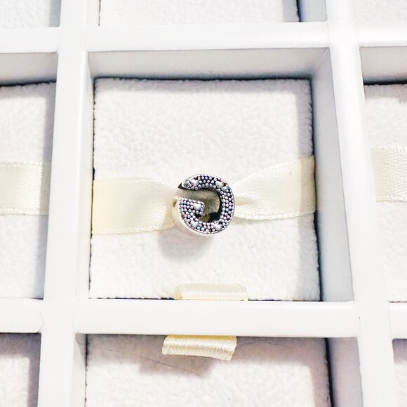 925 Sterling Silver Letter G Charm Bead Fits Pandora Charm Bracelets And Bangles - Picture 4 of 10